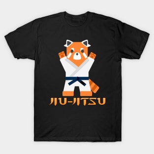 Jiu-Jitsu Red Panda -Blue Belt- T-Shirt